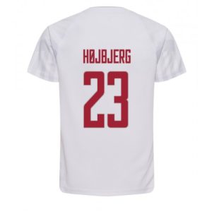 Fotballdrakt Herre Danmark Pierre-Emile Hojbjerg #23 Bortetrøye FIFA VM 2022 Kortermet