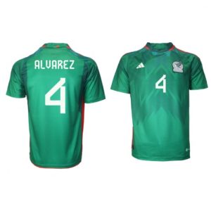 Fotballdrakt Herre Mexico Edson Alvarez #4 Hjemmetrøye FIFA VM 2022 Kortermet