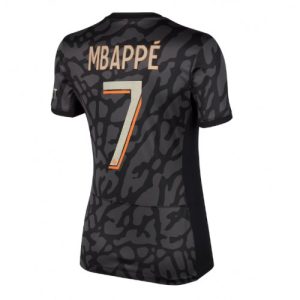 Paris Saint-Germain Fotballdrakt Dame Kylian Mbappe #7 Tredje Trøye 2023-24 Kortermet