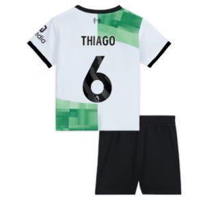 Liverpool Fotballdrakt Barn Thiago Alcantara #6 Bortedrakt 2023-24 Kortermet (+ Korte bukser)