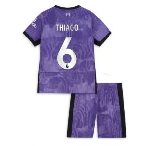 Liverpool Fotballdrakt Barn Thiago Alcantara #6 Tredjedrakt 2023-24 Kortermet (+ Korte bukser)