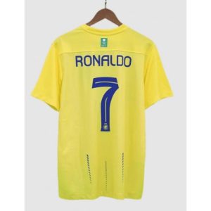 Al-Nassr Fotballdrakt Herre Cristiano Ronaldo #7 Hjemmedrakt 2023-24 Kortermet