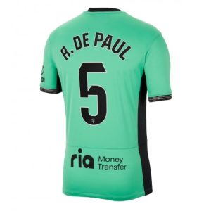 Atletico Madrid Fotballdrakt Herre Rodrigo De Paul #5 Tredjedrakt 2023-24 Kortermet