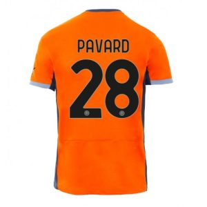 Inter Milan Fotballdrakt Herre Benjamin Pavard #28 Tredjedrakt 2023-24 Kortermet