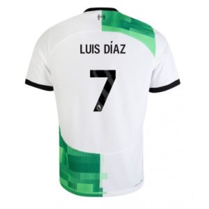 Liverpool Fotballdrakt Herre Luis Diaz #7 Bortedrakt 2023-24 Kortermet