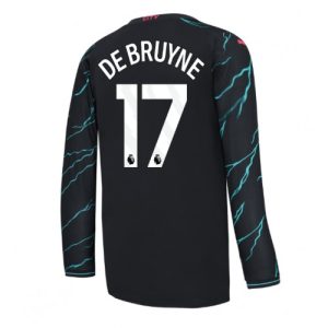 Manchester City Fotballdrakt Herre Kevin De Bruyne #17 Tredjedrakt 2023-24 Langermet