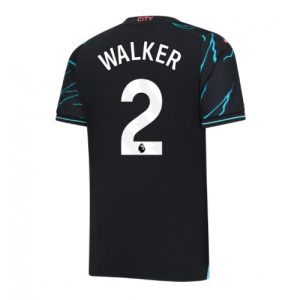 Manchester City Fotballdrakt Herre Kyle Walker #2 Tredjedrakt 2023-24 Kortermet