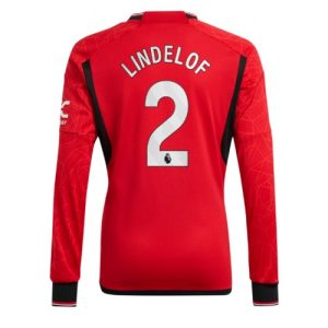 Manchester United Fotballdrakt Herre Victor Lindelof #2 Hjemmedrakt 2023-24 Langermet