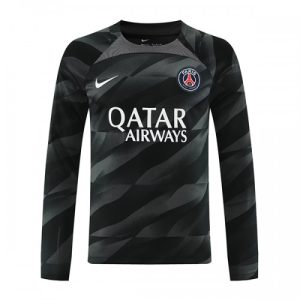 Paris Saint-Germain Fotballdrakt Herre Keeper Bortedrakt 2023-24 Langermet