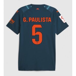 Valencia Fotballdrakt Herre Gabriel Paulista #5 Bortedrakt 2023-24 Kortermet