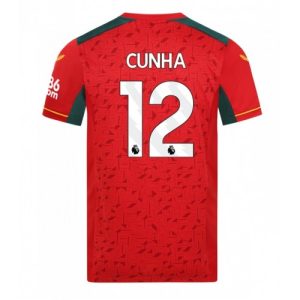 Wolves Fotballdrakt Herre Matheus Cunha #12 Bortedrakt 2023-24 Kortermet